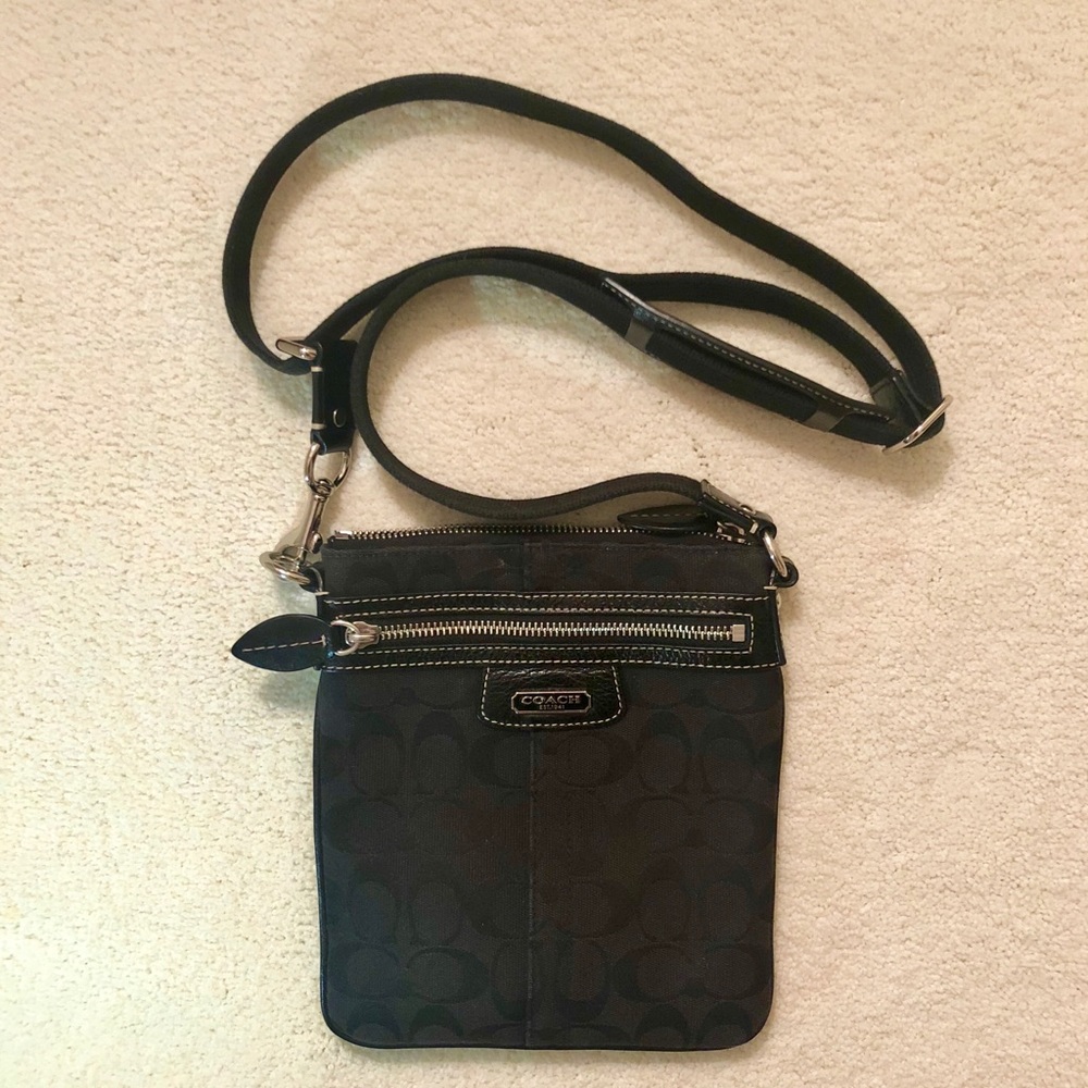 Black Coach Shoulder Satchel